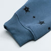 Breathable Star Embroidered Relaxed Sweatshirt