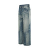 Flexible Streetweear Faded Ombre Denim Bell Denim