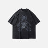 Relaxed-Cut Retro-Faded Ursus Distress-Washed T-Shirt
