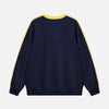 Sharp-Cut Letter Print V-Neck Long Sleeve T-Shirt