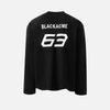 Polished Wide-Body Letter Print Long Sleeve Game-Day T-Shirt