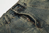 Fashionable Rinse Faded Denim Classic Leg Denim