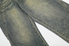 Fashionable Rinse Faded Denim Classic Leg Denim