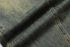 Yıkanmış Yırtık Detaylı Düz Kesim Jean Pantolon, stil görünüm — Navra Wear