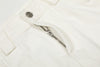 2000s Chic Slim Fit White Faded Denim