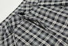 Vintage Wide Leg Ekose Jogger, model üzerinde — Navra Wear