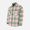 Ventilated Plaid Zip-Through Street Shirt