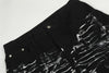 Unique Graphic Paint Splatter Relaxed Bell-Leg Denim