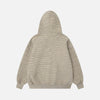 Stripe Fur Relaxed Hood
