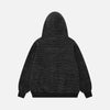 Stripe Fur Relaxed Hood