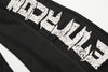 Split Design Coated Denim