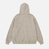 Euro Stripe Fur Relaxed Hood