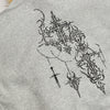 Y2K Grafiti Baskılı Fermuarlı Sweatshirt, önden görünüm — Navra Wear