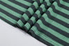 Back-In-Time Line-Pattern Breezy-Cut Crewneck Long Sleeve T-Shirt