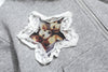 Heart Zip Fur Hood Sweatshirt