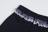 Lace Blend Casual Trousers