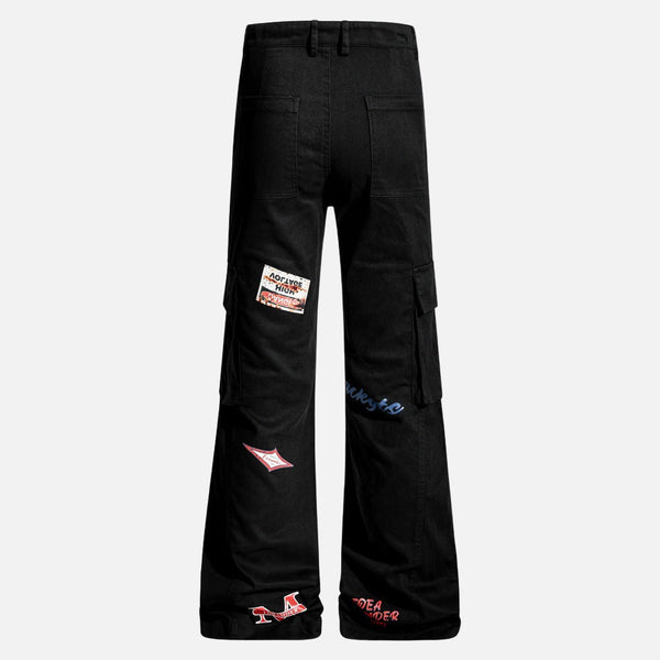 Trendy Niche Flared Relaxed Street Jeans alternatif görünüm