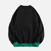 Varsity Stitch Round Neck Sweatshirt