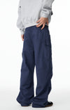 Western Style Classic Leg Pintuck Utility Denim