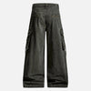 Metro Pintuck Design Bell Leg Denim