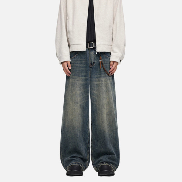Western Style Bell Leg Classic Rinse Denim
