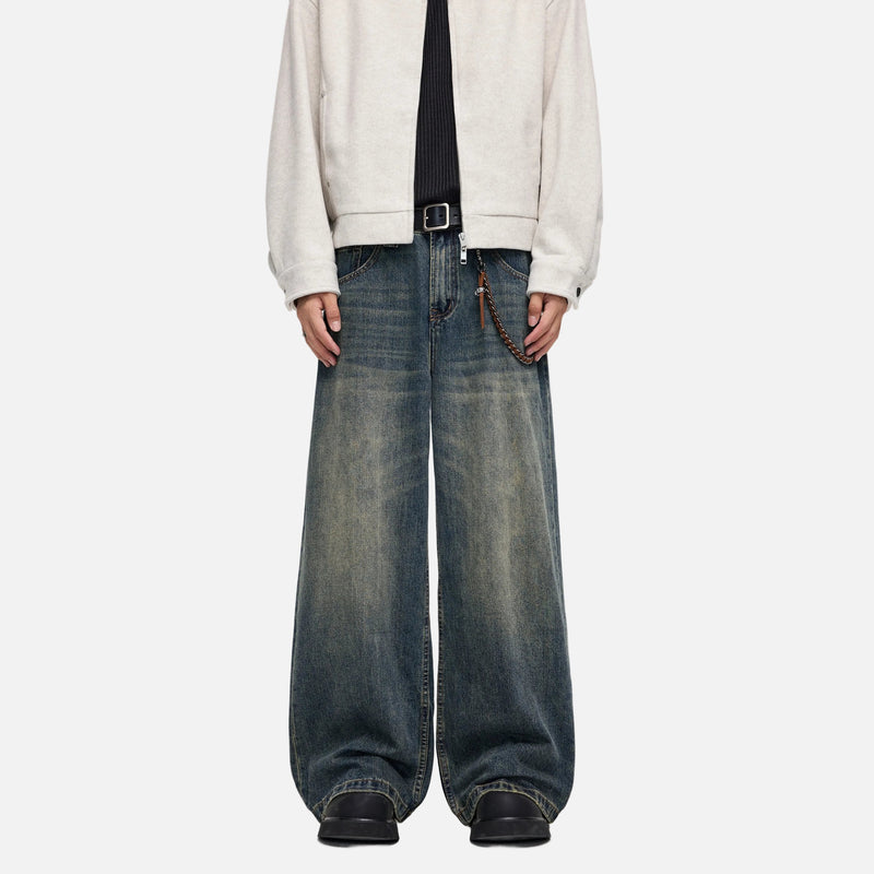 Western Style Bell Leg Classic Rinse Denim