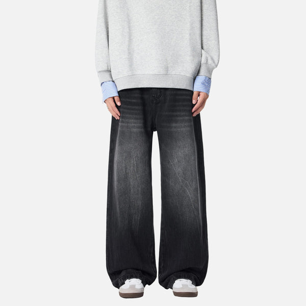 Cleanfit Whiskers Bell Leg Rinse Denim
