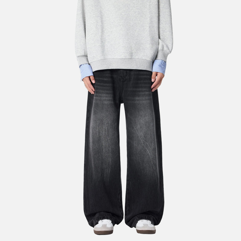 Cleanfit Whiskers Bell Leg Rinse Denim