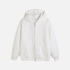 Solid Heavy Double Zip Hood