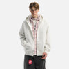 Solid Heavy Double Zip Hood