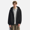 Solid Heavy Double Zip Hood