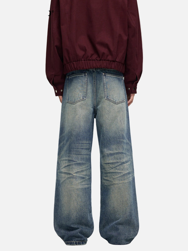 Western Style High Street 3D Denim alternatif görünüm