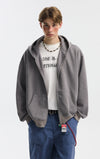 Fermuarlı Basic Sweatshirt, stil görünüm — Navra Wear