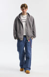 Fermuarlı Basic Sweatshirt, detay görünüm — Navra Wear