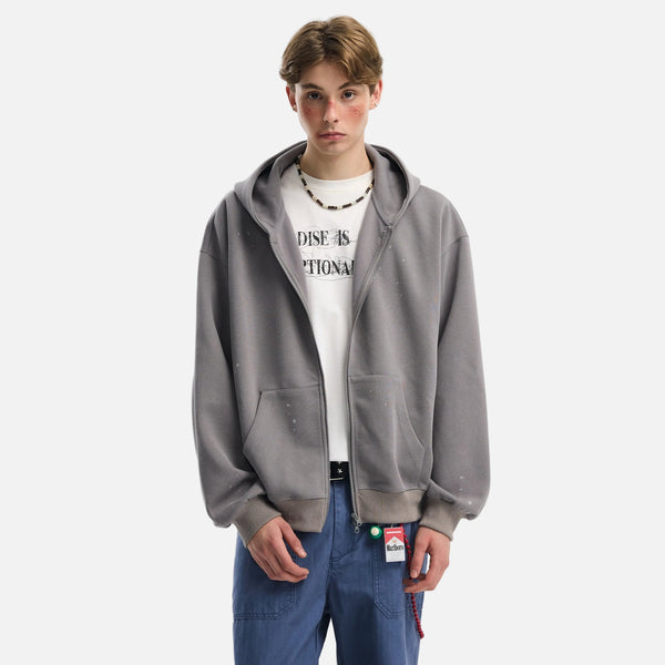 Sharp Double Zip Hood Sweatshirt alternatif görünüm