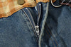 Colorful Bell-Leg Utility Denim Trousers