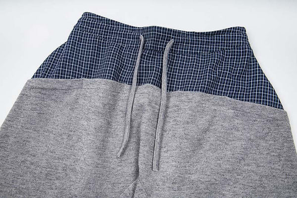 Two-Tone Wide-Leg Trousers