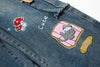 İspanyol Paça Jean Pantolon, stil görünüm — Navra Wear