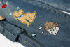 İspanyol Paça Jean Pantolon, önden görünüm — Navra Wear