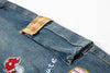 İspanyol Paça Jean Pantolon, detay görünüm — Navra Wear