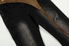 Rinse Black Bell Denim with Brown Panel