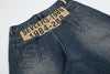 Bol Kesim Jean Pantolon, model üzerinde — Navra Wear