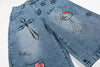 Open Sky Graphic Vintage Shorts