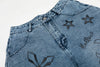 Open Sky Graphic Vintage Shorts