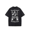 Shadow-Print Artwork Big-Silhouette T-Shirt