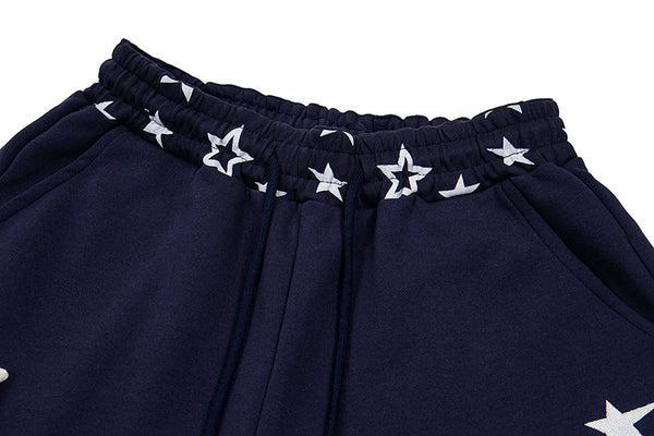 Wide Leg Yıldız Baskılı Jogger alternatif görünüm
