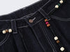 İspanyol Paça Jean Pantolon, stil görünüm — Navra Wear