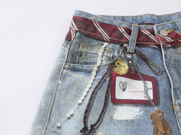 Faded Light Blue Relaxed Denim alternatif görünüm