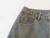 Faded Light Blue Bell-Leg Denim