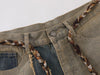 Mosaic Bell-Leg Denim Trousers